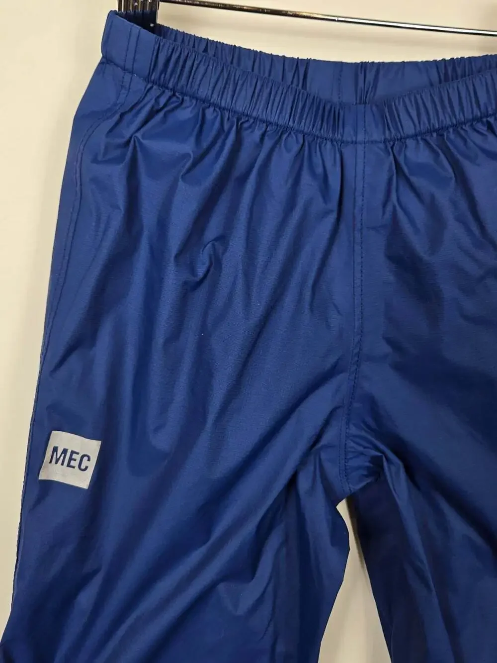 MEC Baby Rain Pants 24M Blue Waterproof Nylon Outdoor Shell Mud Pants